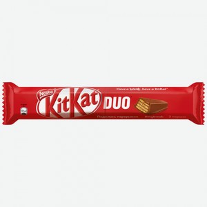 Шоколад Nestle KitKat Duo Карамель с хрустящей вафлей, 58 г