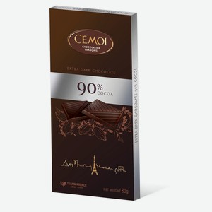 Шоколад Cemoi горький 90% какао, 100 г