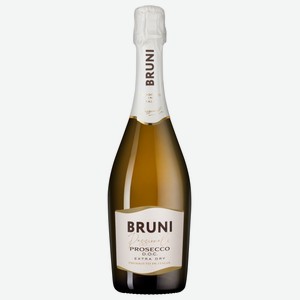 Вино игристое Bruni Prosecco Extra Dry белое брют, 0.75л Италия