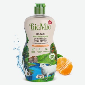 BIO-CARE Средство для мытья посуды BioMio, с эфирным маслом мандарина, 450 мл, шт
