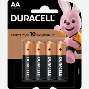 Батарейка Duracell MN 1500/LR06 (цена за блистер из 4 шт)