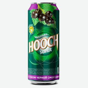 Слабоалкогольный напиток Hooch черная смородина Россия, 0,45 л