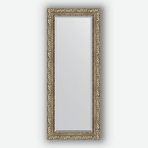 Зеркало с фацетом в багетной раме Evoform виньетка античное серебро 85 мм 55х135 см