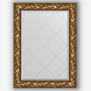 Зеркало с гравировкой в багетной раме Evoform византия золото 99 мм 79x106 см
