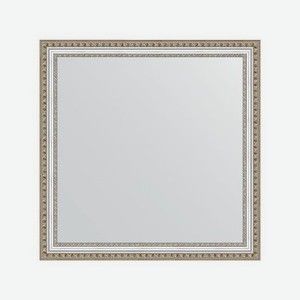 Зеркало в багетной раме Evoform золотые бусы на серебре 60 мм 75х75 см