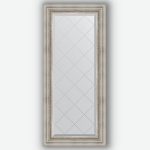 Зеркало с гравировкой в багетной раме Evoform римское серебро 88 мм 56x126 см