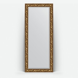 Зеркало напольное с фацетом в багетной раме Evoform византия золото 99 мм 84x203 см
