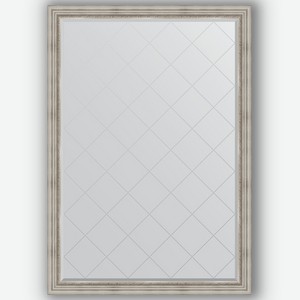 Зеркало с гравировкой в багетной раме Evoform римское серебро 88 мм 131x186 см