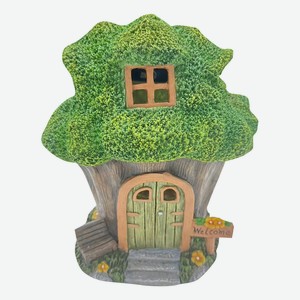 Садовая фигура Сказочный домик полистоун 21,8 х 17,5 х 24,5 см
