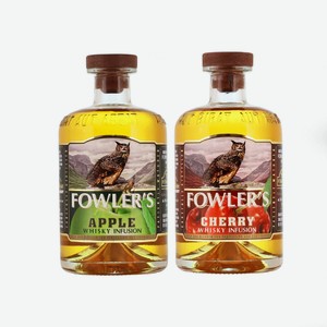 Настойка Fowler s Вишня на виски 35%, Яблоко на виски 35% 0,5л