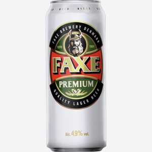 Пиво ФАКС ж/б,премиум, 0.45л