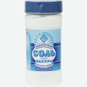 Соль ЭКСТРА поваренная пищевая выварочная, ПЭТ, 0.5кг
