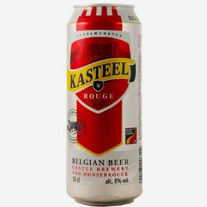 Пивной напиток Kasteel Rouge вишня темный 7% 500мл