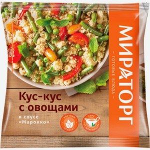 Смесь овощная Vитамин Кус-кус с овощами в соусе Марокко замороженная 400 г(Продукт замороженный)