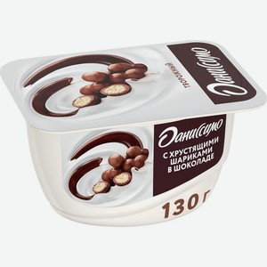 Творожок с хрустящими шариками в шоколадной глазури 7,2% ТМ Даниссимо
