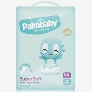Подгузники-трусики детские Palmbaby Super Soft Premium M 6-11 кг/ 58 шт арт.NK-18 550258