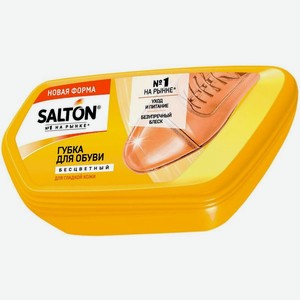 Губка для обуви Salton из гладкой кожи, бесцветная, 1 шт.