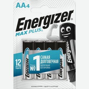 Батарейки алкалиновые Energizer Maximum+Power Boost AA/R6/LR6, 4 шт.