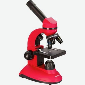 Микроскоп DISCOVERY Nano Terra, световой/оптический/биологический, 40-400x, на 3 объектива, красный [77962]