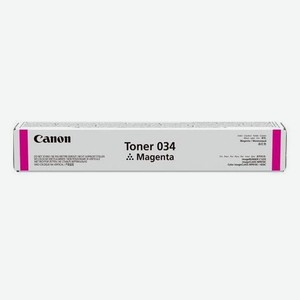 Тонер Canon 034, для ir C1225iF, пурпурный, туба