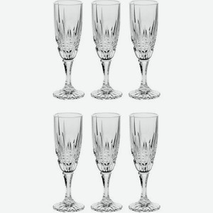 Набор фужеров для шампанского Crystal bohemia as 180мл 6шт (990/12420/0/24355/180-609)