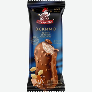 Мороженое эскимо Пестравка Арахис и соленая карамель Купинское мороженое ООО м/у, 80 г