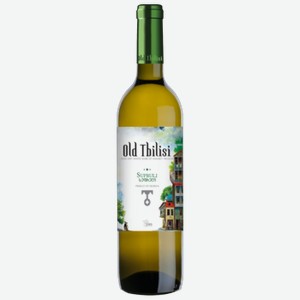 Вино Старый Тбилиси Супрули, белое полусухое, 0,75 л, Грузия