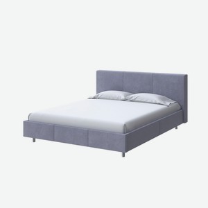 Мягкая Кровать Novo (Ткань: Велюр Casa Благородный серый) 160x200