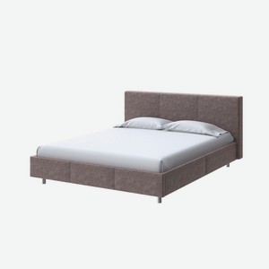 Мягкая Кровать Novo (Ткань: Велюр Gratta 8 Брауни) 160x200