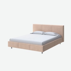 Мягкая Кровать Novo (Ткань: Велюр Casa Бежевый) 140x200
