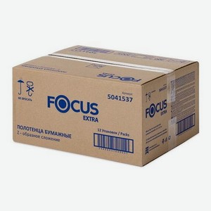 Полотенца бумажные Focus Extra 2-хслойная 200лист. белый (упак.:12шт) (5041537)
