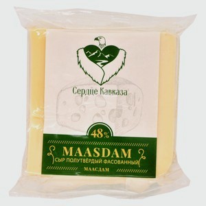 Сыр Сердце Кавказа Маасдам 48% 170г.