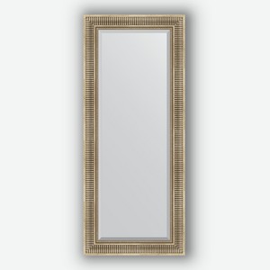 Зеркало с фацетом в багетной раме Evoform серебряный акведук 93 мм 62х147 см
