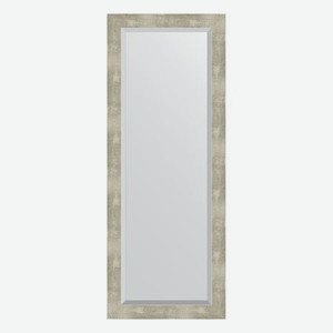 Зеркало с фацетом в багетной раме Evoform алюминий 61 мм 51х131 см