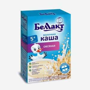 Каша БЕЛЛАКТ молочная овсяная с 5мес; рисовая с 4мес 200гр
