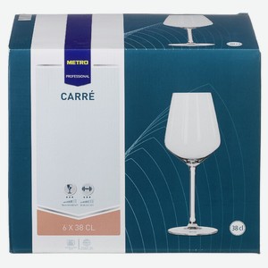 METRO PROFESSIONAL Набор бокалов для красного вина Carree, 380мл х 6шт Голландия