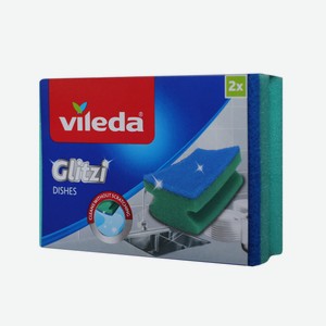 Губка для посуды Vileda Глитци 9.5 x 3.9 x 7см, 2шт Словения