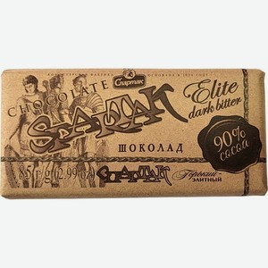 Шоколад Спартак горький-элитный 90% 85г
