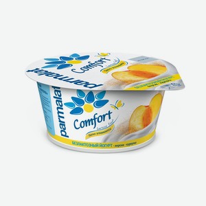 Йогурт безлактозный персик 0,13 кг Parmalat
