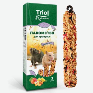 Лакомство для грызунов с фруктами Тriol Standard 0,08 кг (3шт)
