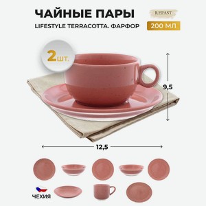 Чайная пара Repast Lifestyle Terracotta 4 предмета, 1 кг