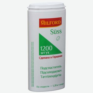 Сахарозаменитель 1200 таблеток MILFORD, 0,072 кг