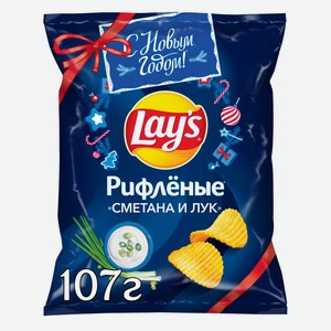 Чипсы картофельные Lay s Сметана-Лук 0,107 кг