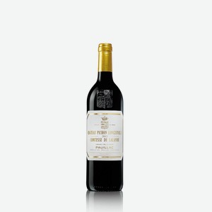 Вино Chateau Pichon Longueville Comtess красное сухое 13% 0.75л Франция Бордо, 1 кг