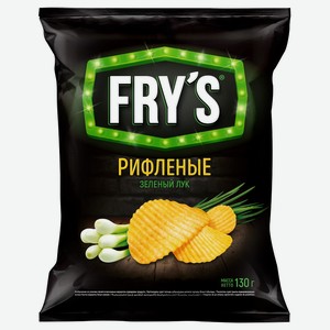 Чипсы картофельные рифленые Зеленый лук FRY S 0,13 кг