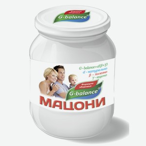 Продукт кисломолочный Мацони 1,5% G-balance, 0,5 кг