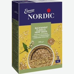 Хлопья гречневые с семенами конопли Nordic 0,37 кг