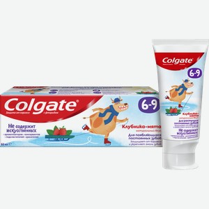 Зубная паста Colgate 6-9 Клубника-мята детская с фторидом 60мл
