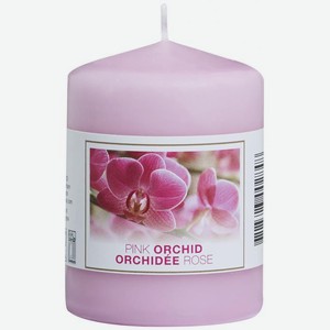 Свеча-столбик Больсиус 80/60мм с ароматом орхидеи