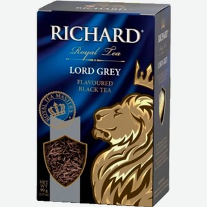 Чай цейлонский черный листовой Lord grey (Лорд грей) с ароматом бергамота и лимона ТМ Richard (Ричард)
